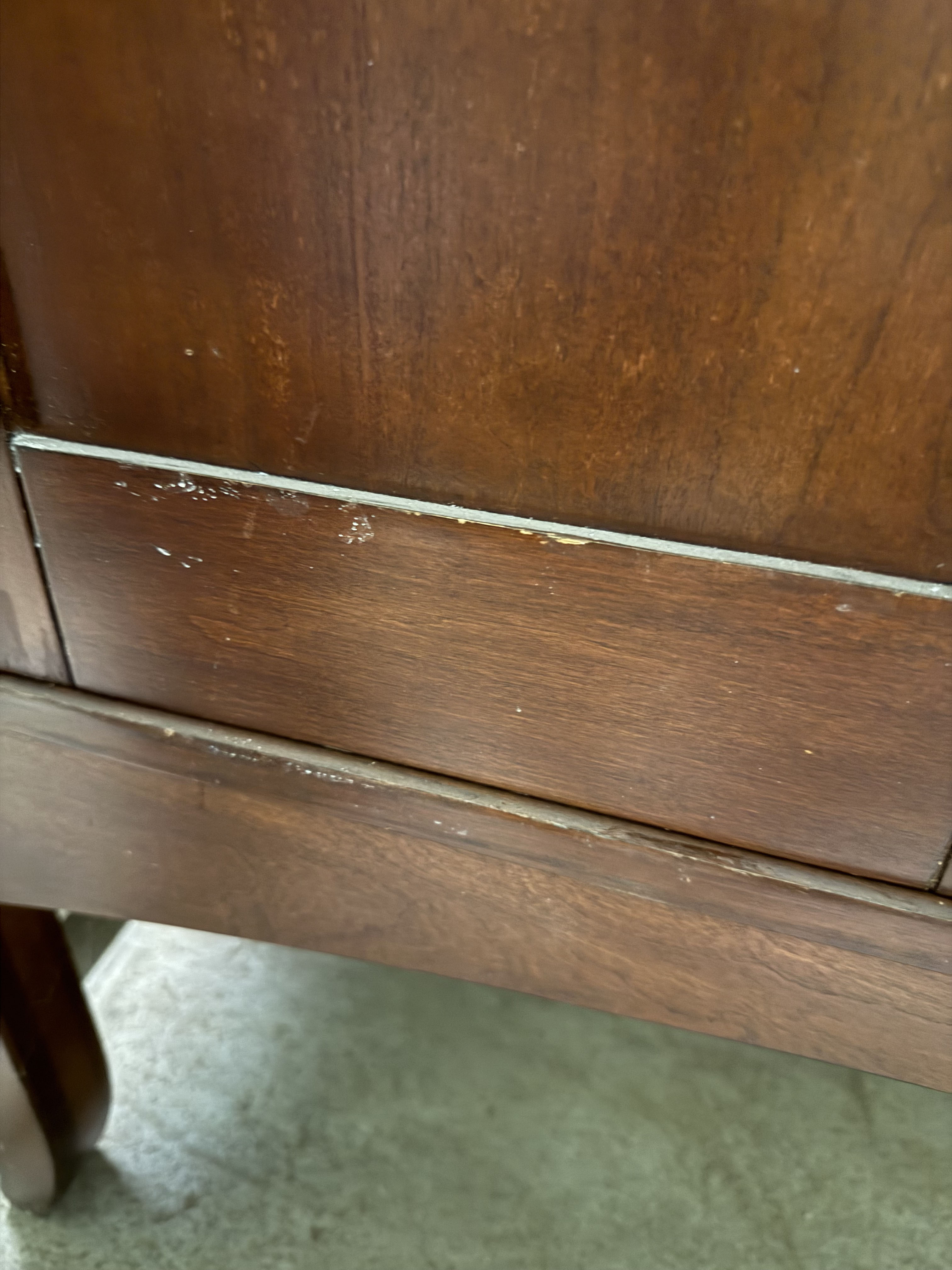 Traditional 37" Cherry Wood Single Vanity with Stone Top, Sink and Faucet