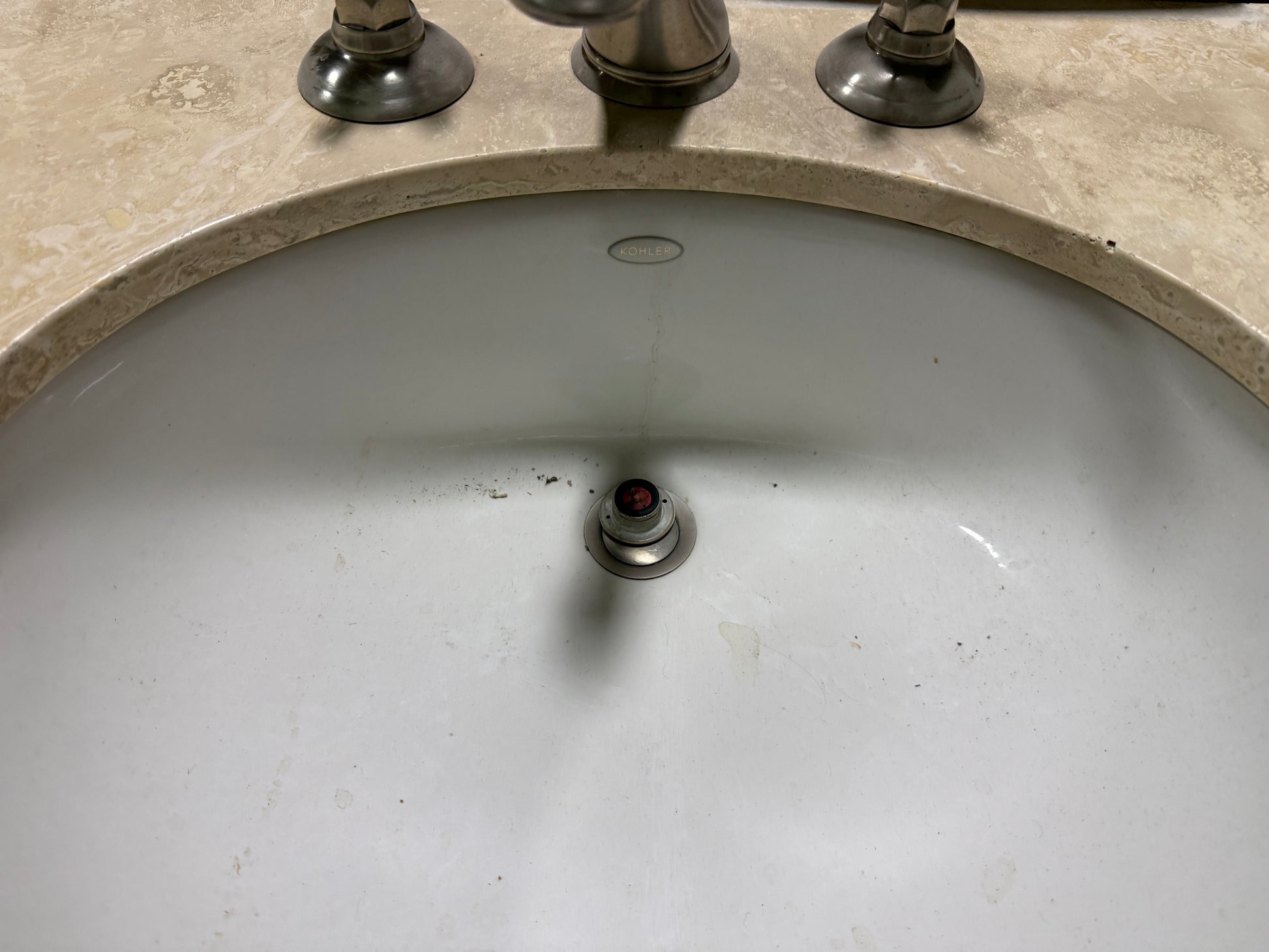 Traditional 37" Cherry Wood Single Vanity with Stone Top, Sink and Faucet