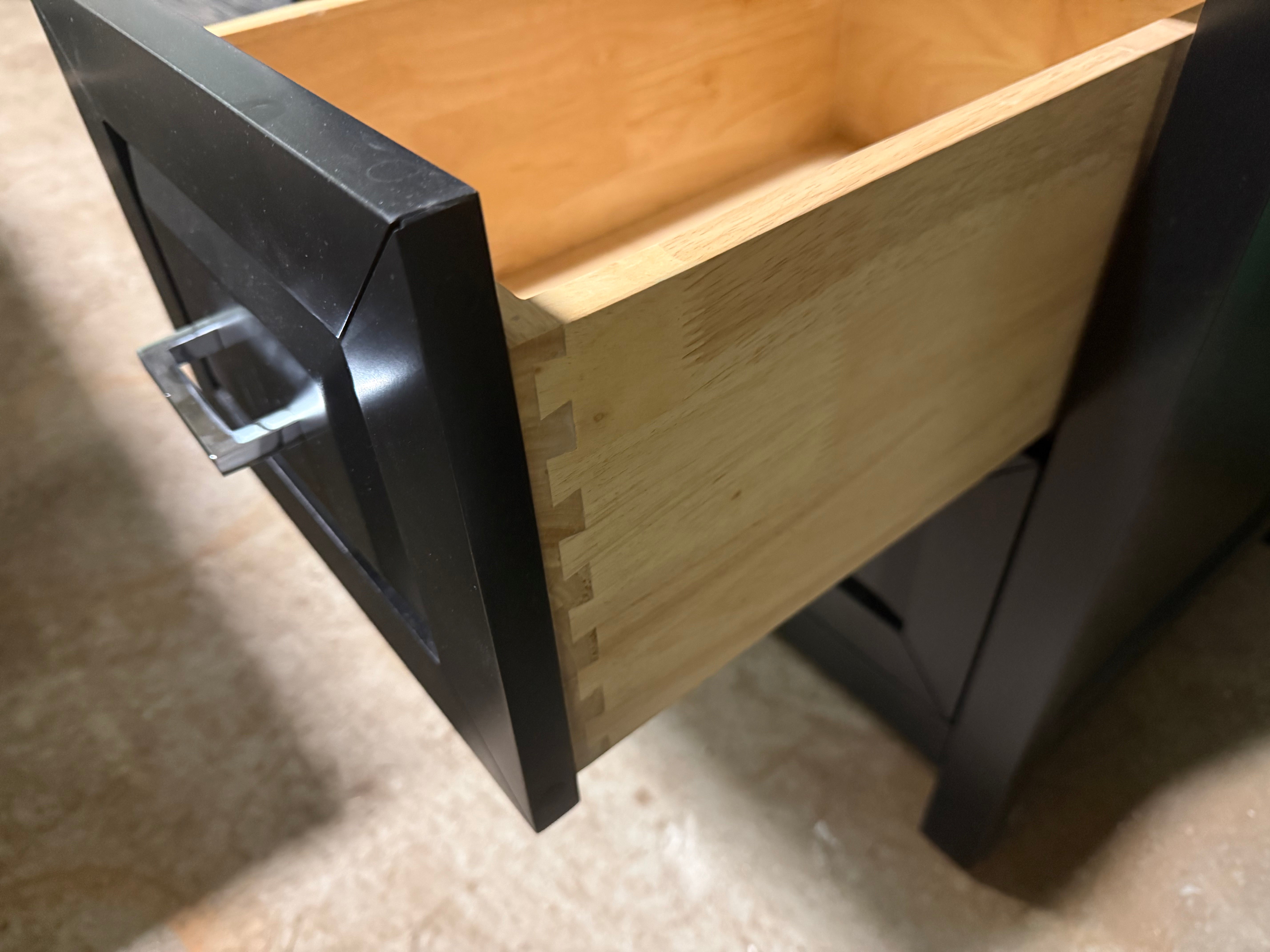 Matte Black 37" Freestanding Single Vanity with Top, Sink and Faucet