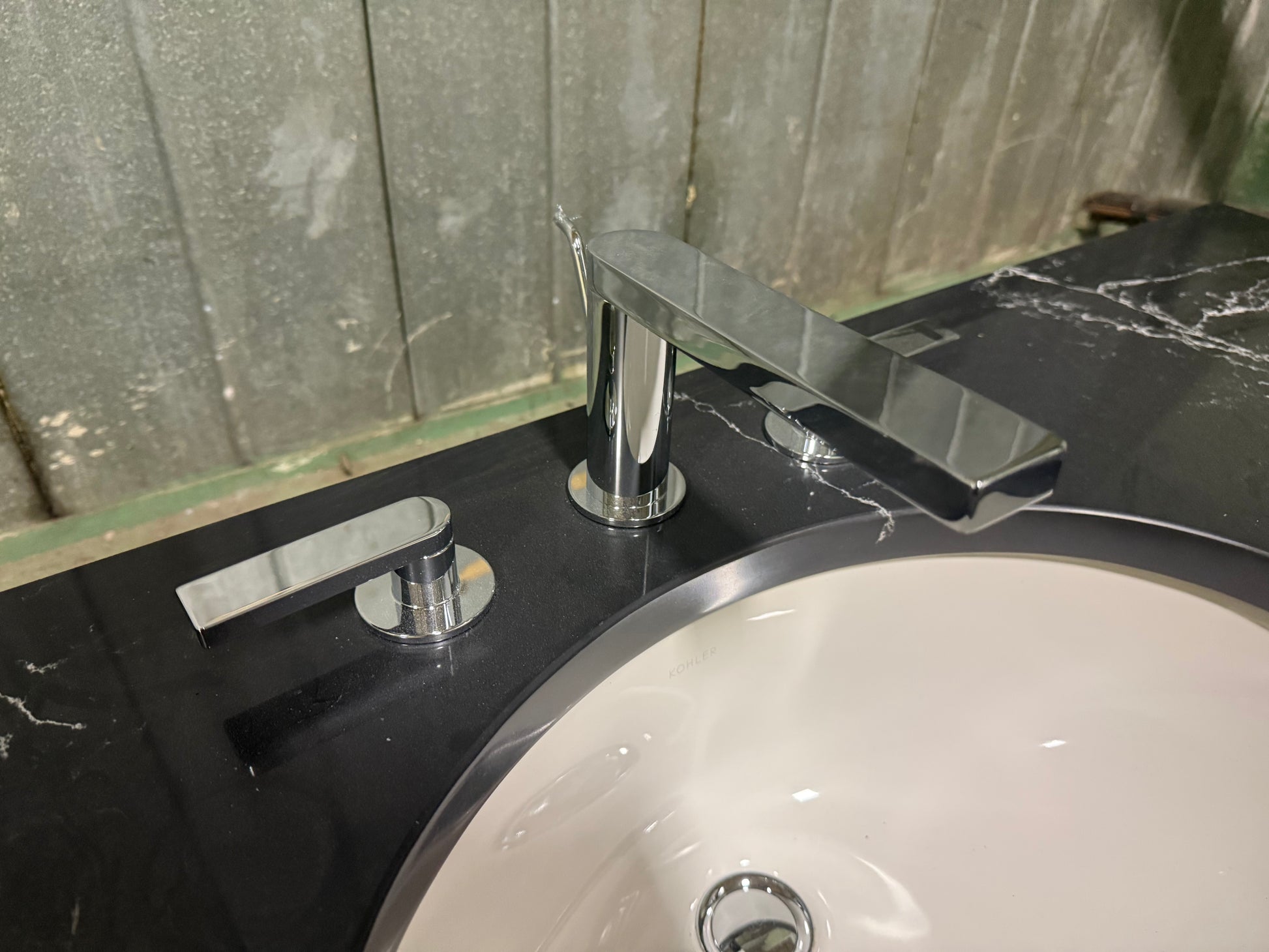 Matte Black 37" Freestanding Single Vanity with Top, Sink and Faucet