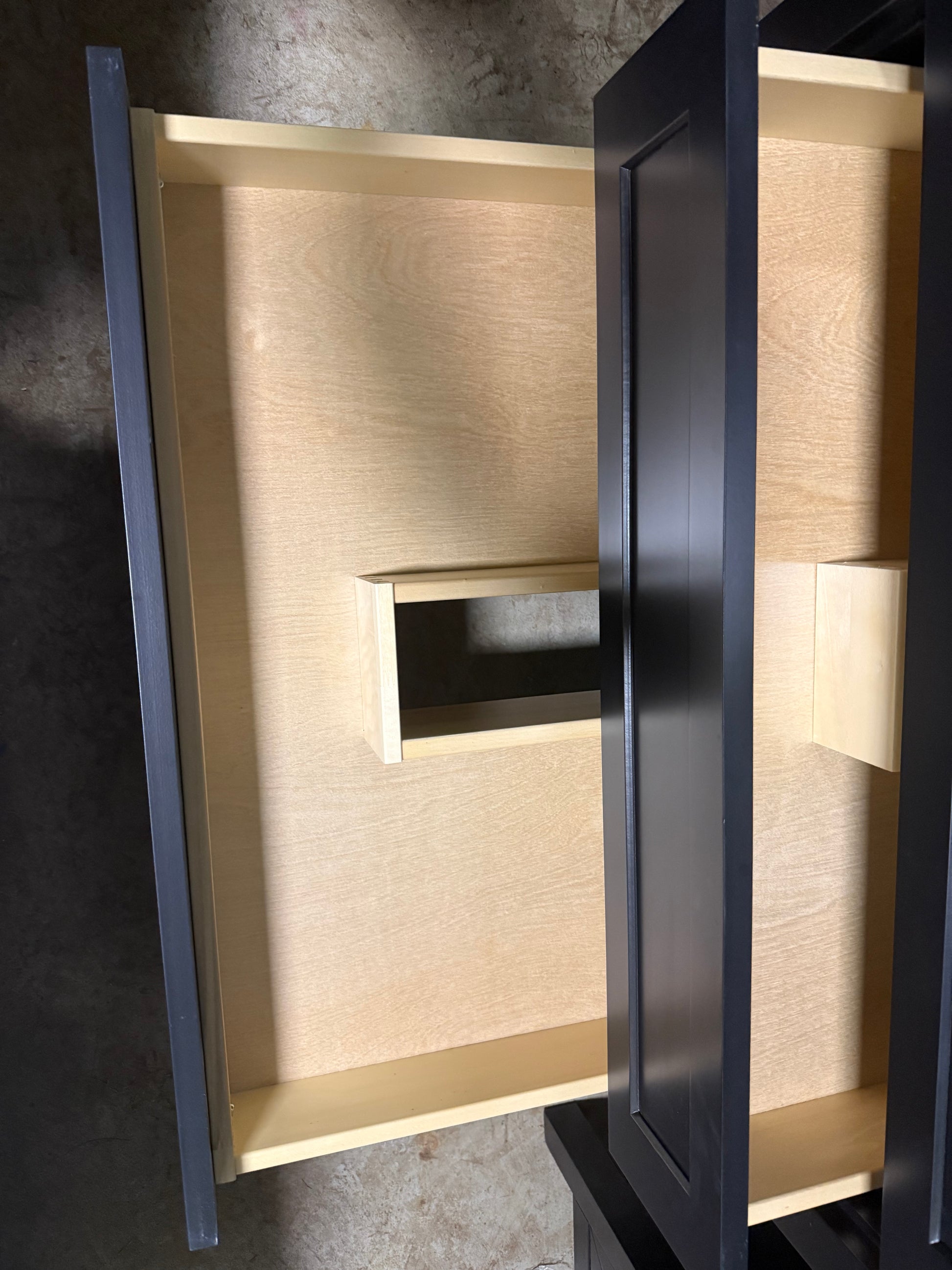 Matte Black 37" Freestanding Single Vanity with Sink and Top 