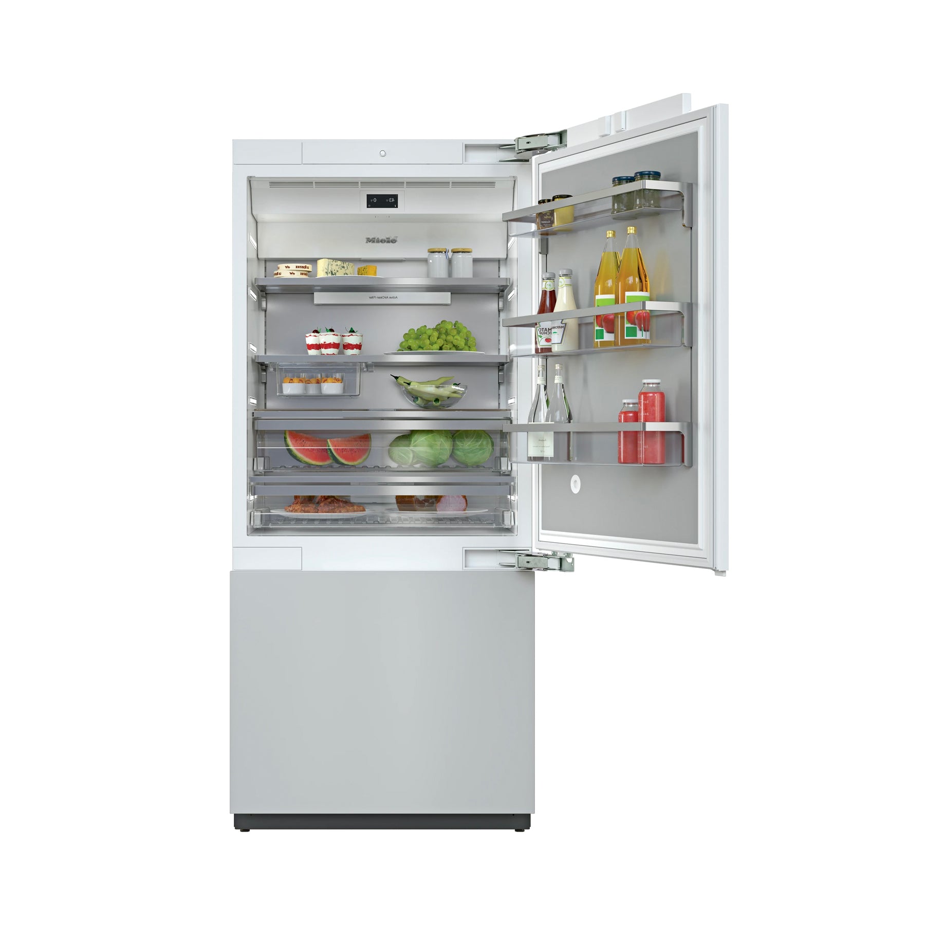 Miele KF 2911 VI 36" Panel Ready Bottom Freezer Smart Refrigerator