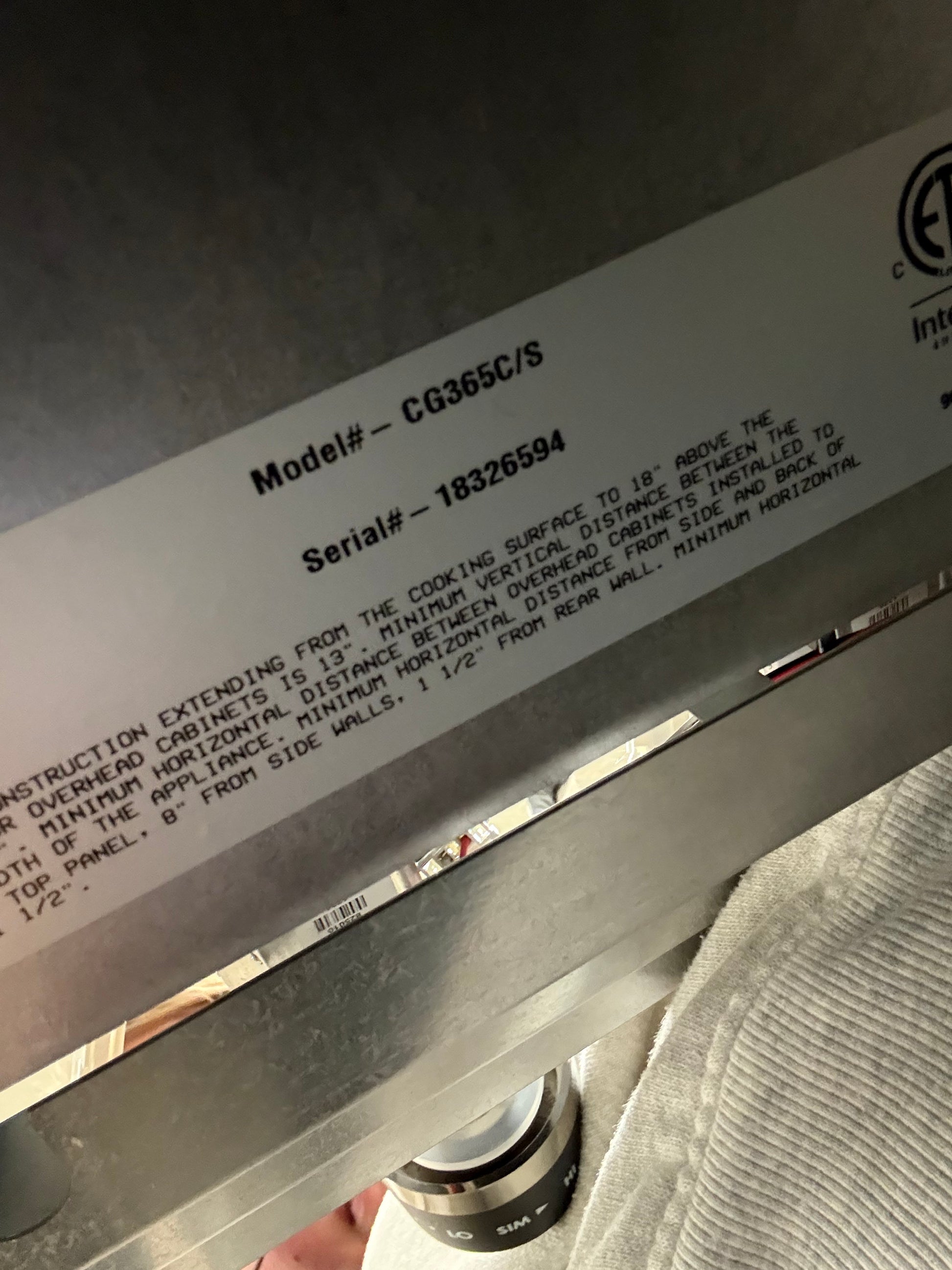 Wolf CG365C/S 36" Stainless Steel Contemporary Gas Cooktop