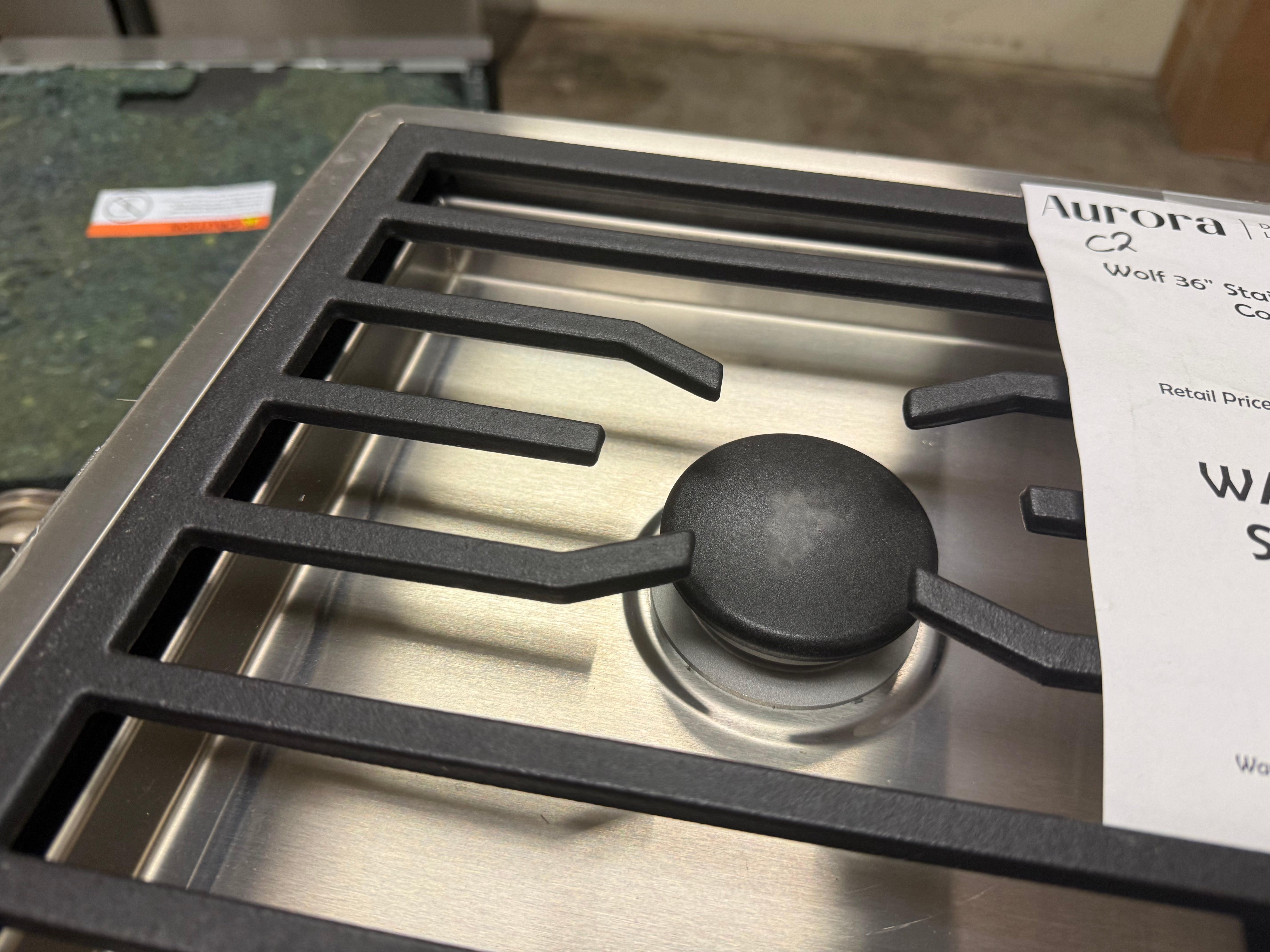 Wolf CG365C/S 36" Stainless Steel Contemporary Gas Cooktop