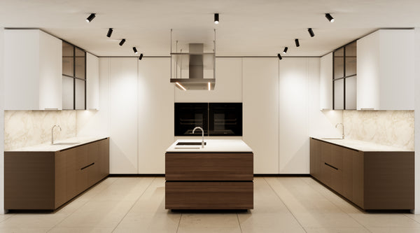Poliform Phoenix & Artex Kitchen | Canaletto Walnut & Miele Appliances