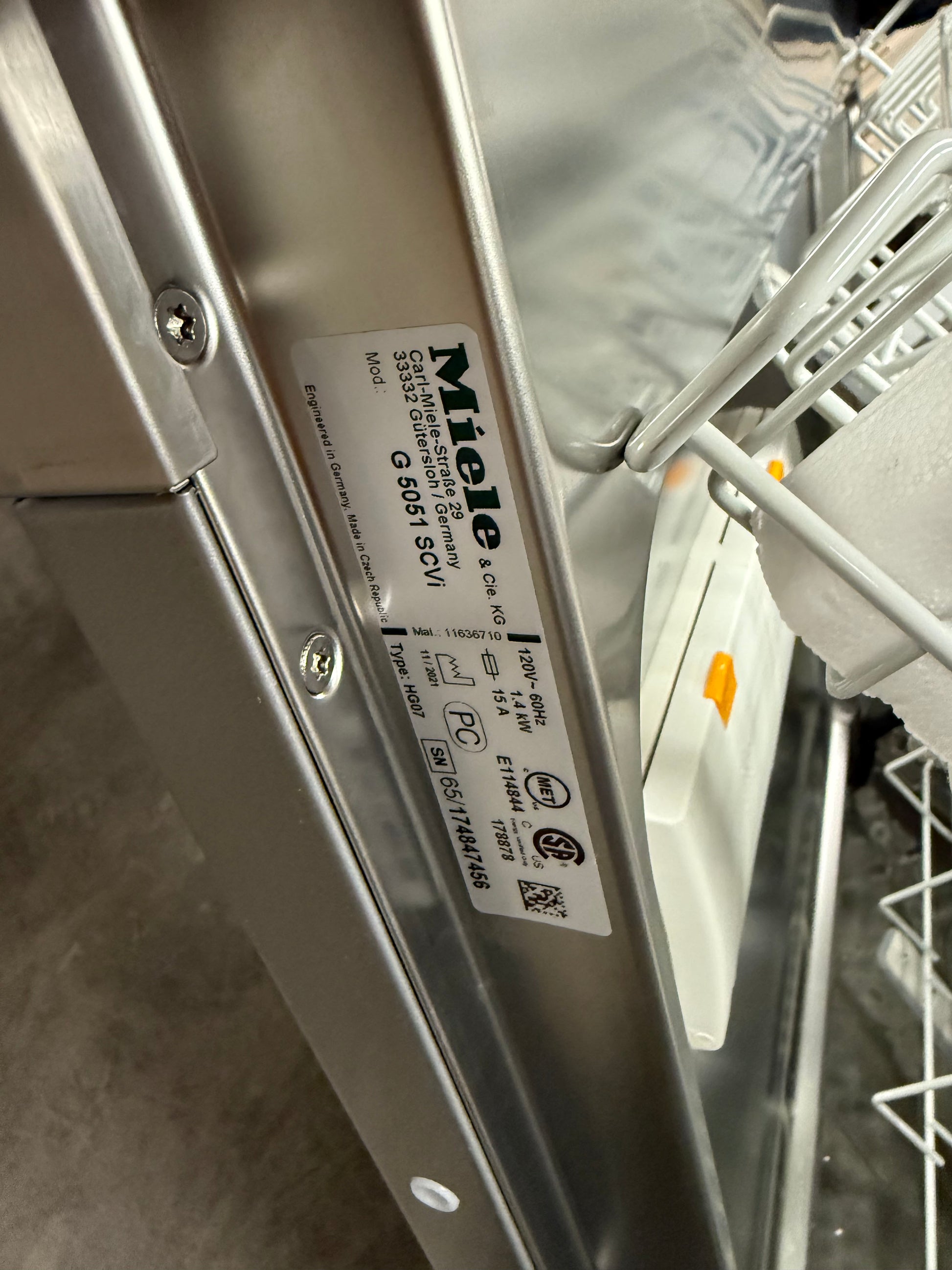 Miele G 5000 Series G 5051 SCVi 24" Panel Ready Dishwasher, ADA Compliant