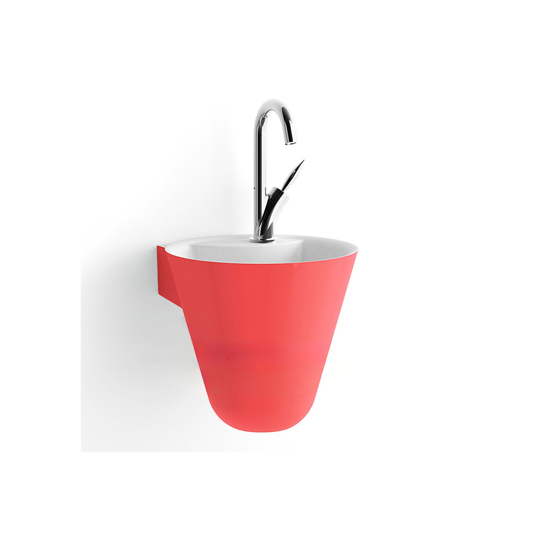 Decotec Cône 12" Lacquered Confetti Wall Mount Handwash Basin