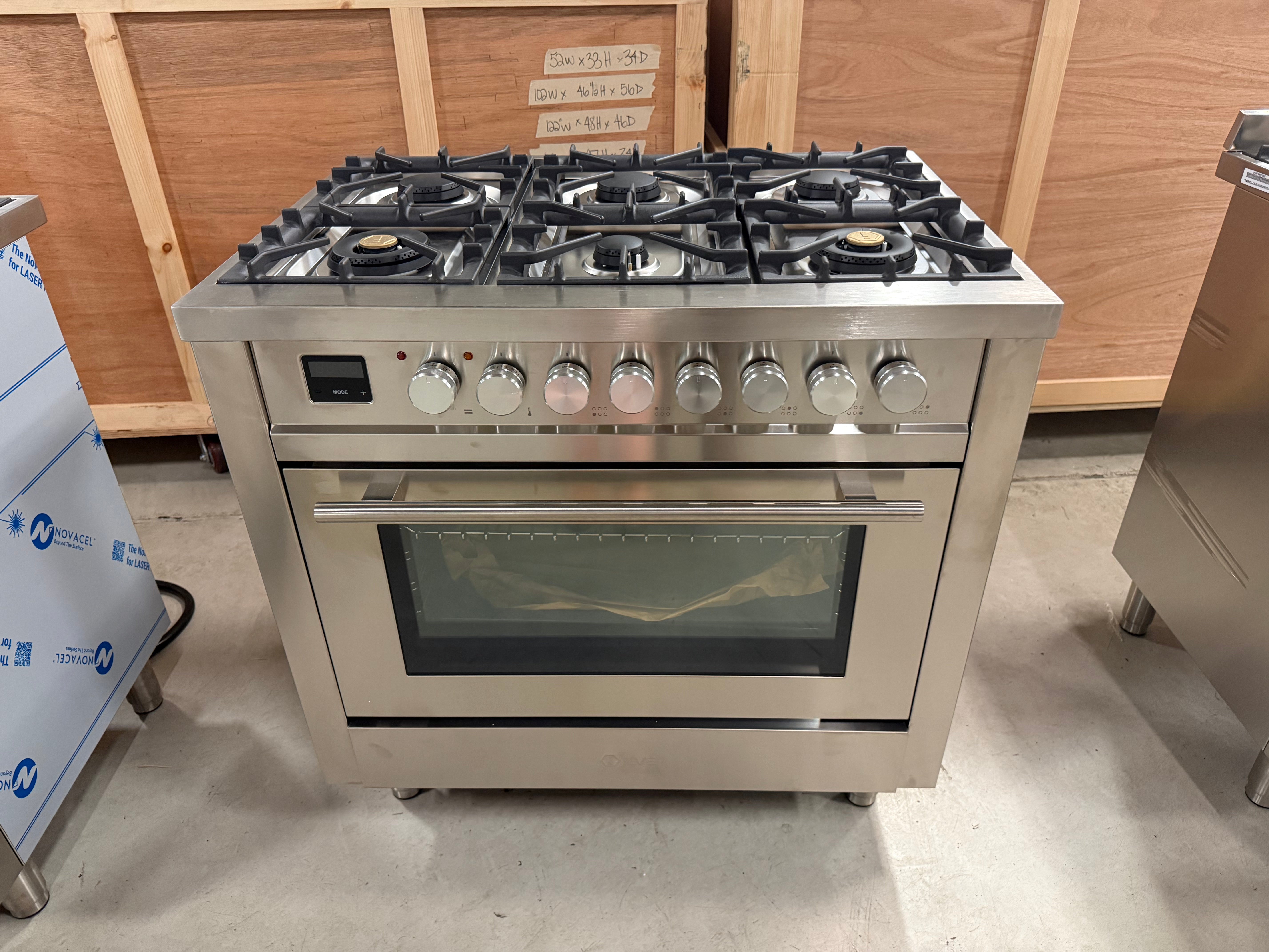 ILVE UP36FWMPSS Professional Plus II 36 inch dual fuel range stainless steel front