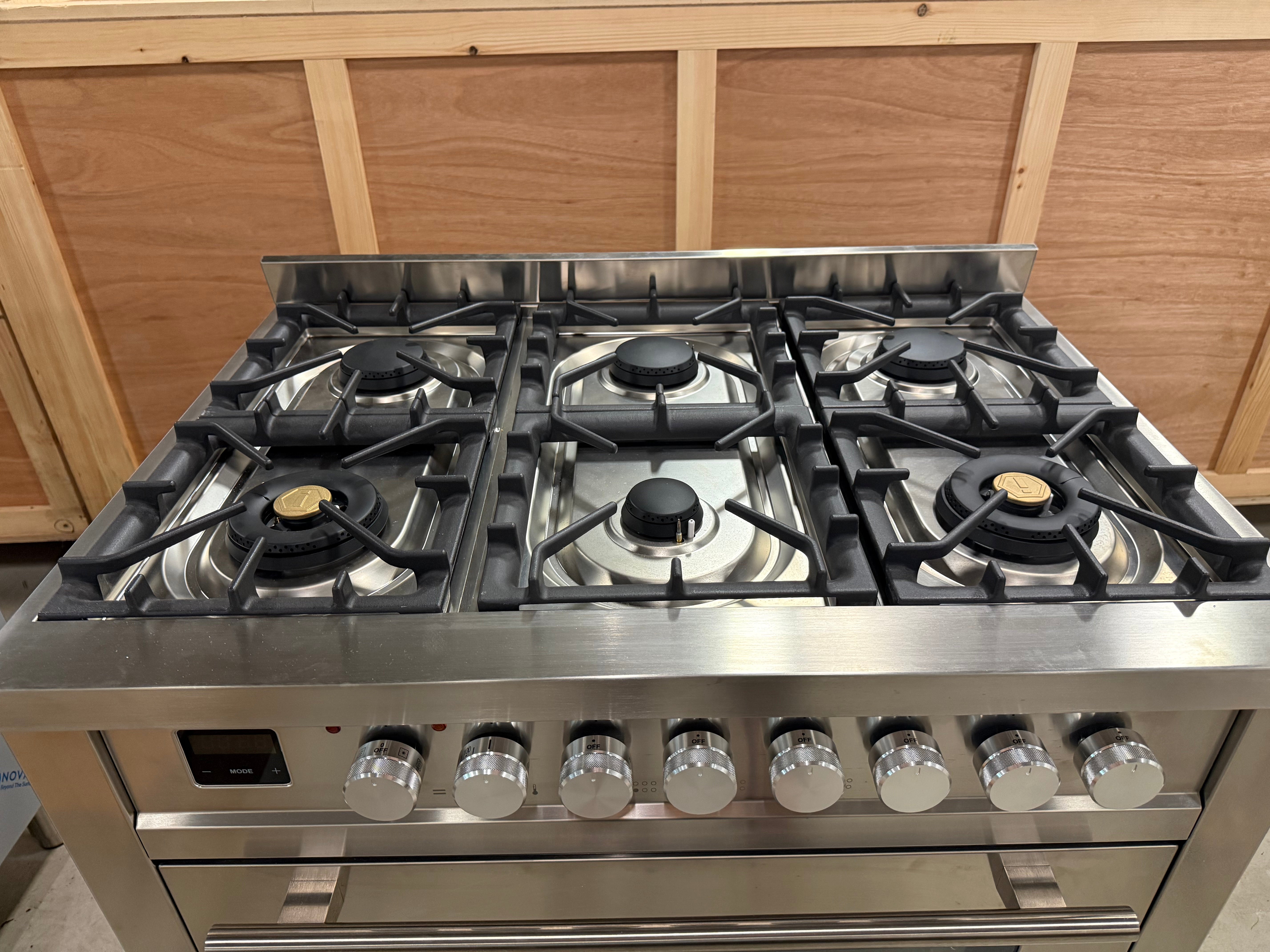 Ilve Professional UP36FWMPSS 36" Stainless Steel Dual Fuel Range
