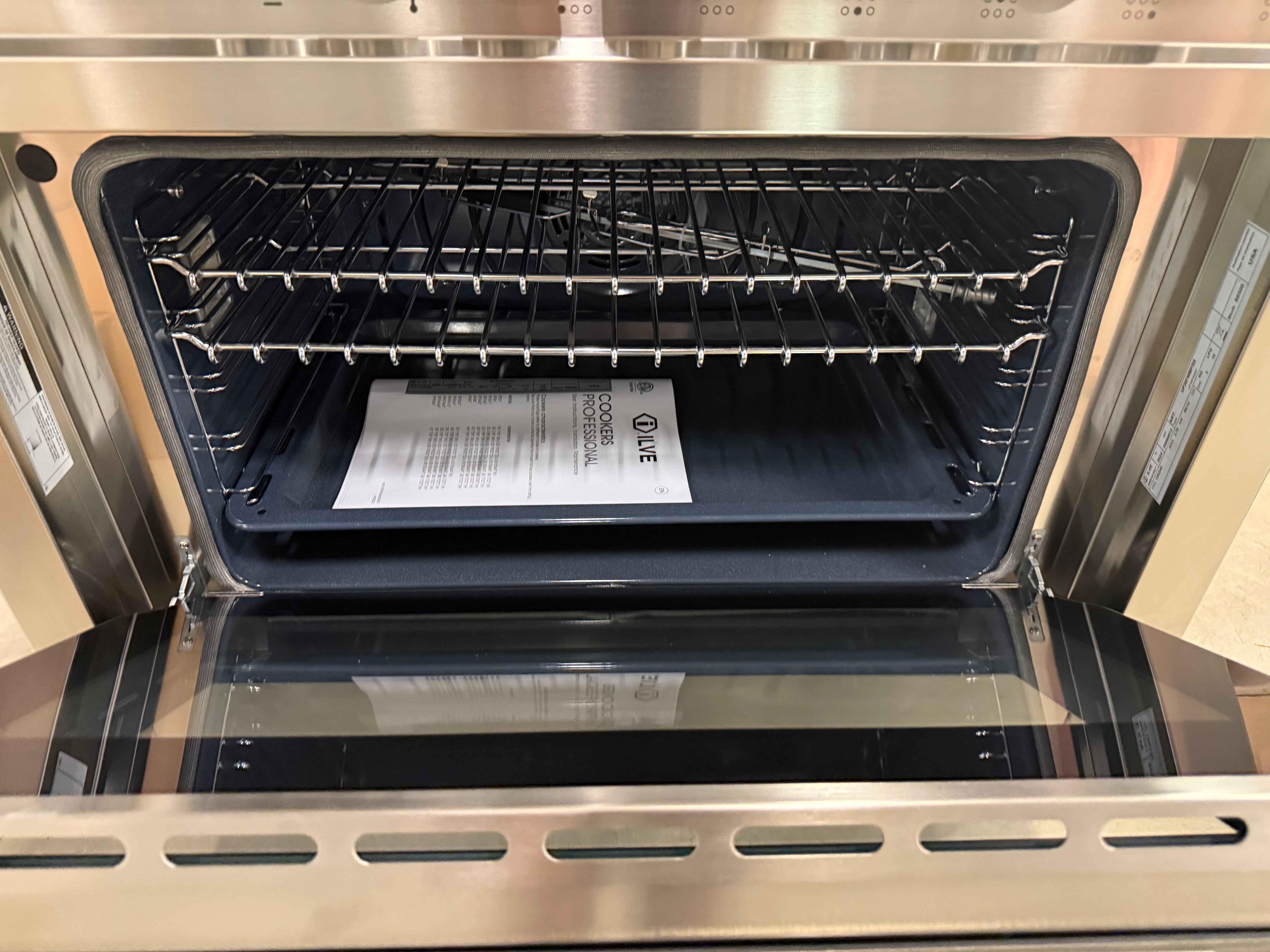 Ilve Professional UP36FWMPSS 36" Stainless Steel Dual Fuel Range