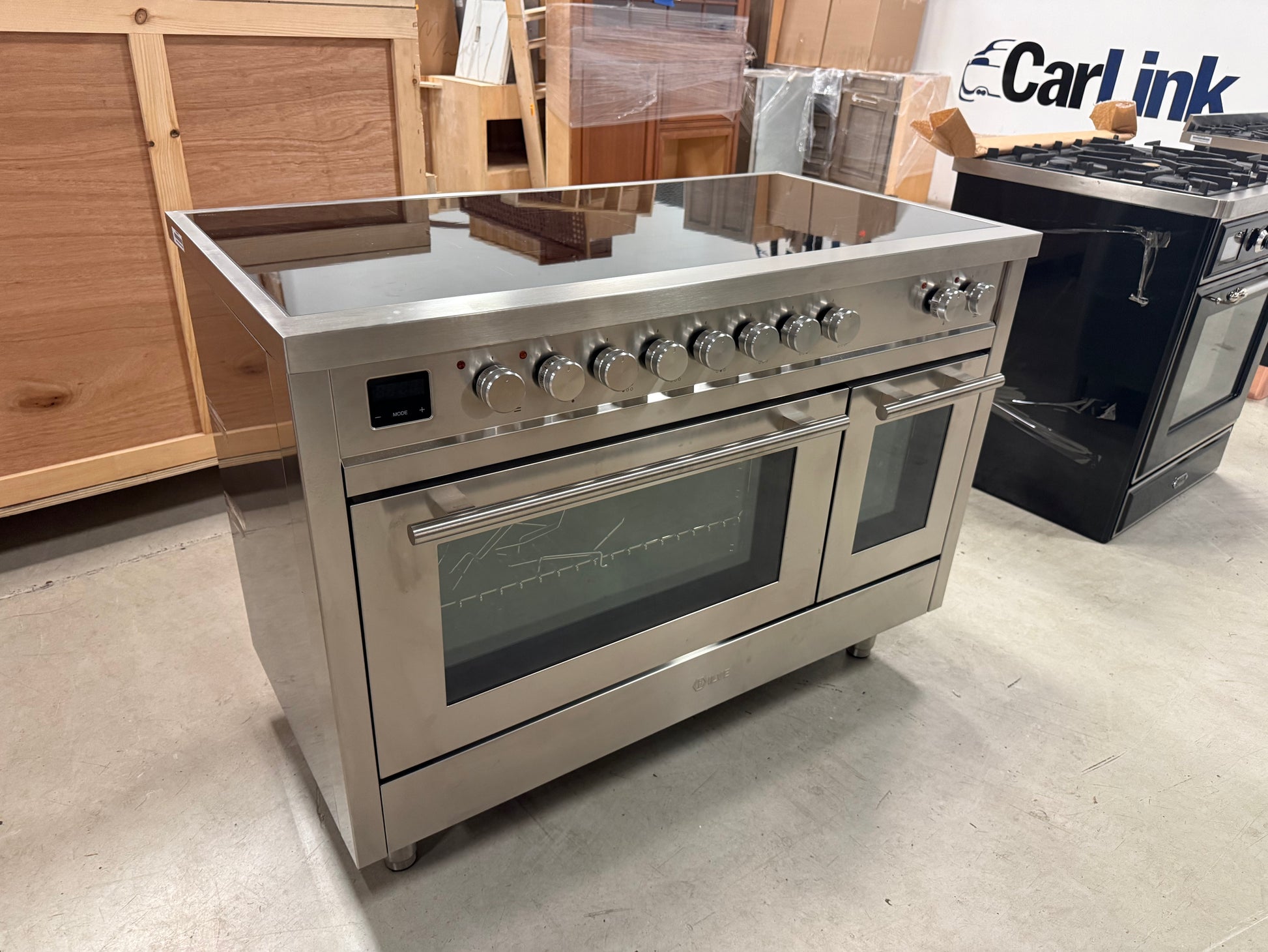 Luxury 48 inch Italian freestanding double oven electric induction range by ILVE