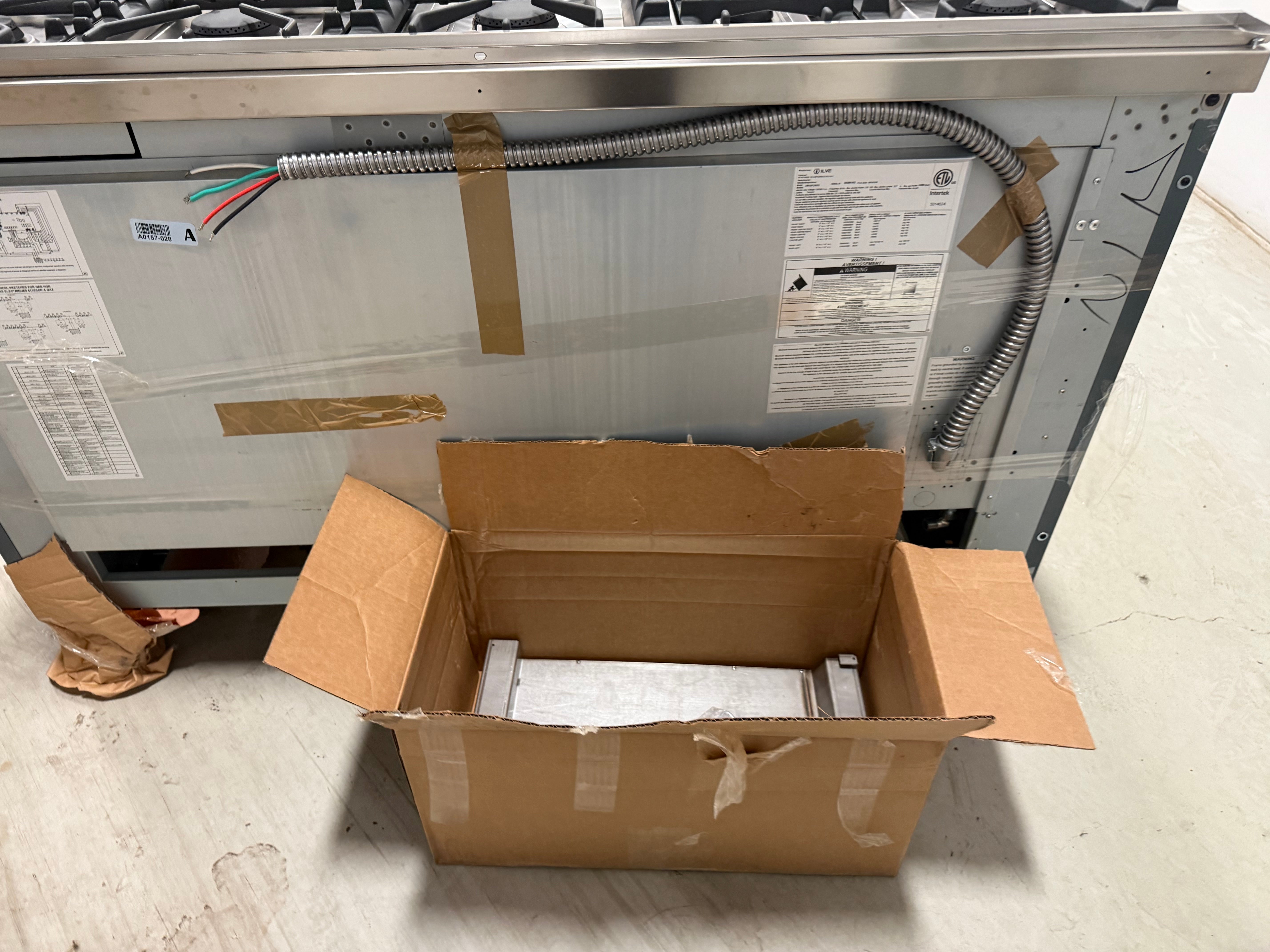Ilve Majestic UM15FDNS3BGP 60" Blue Grey & Copper Dual Fuel Range