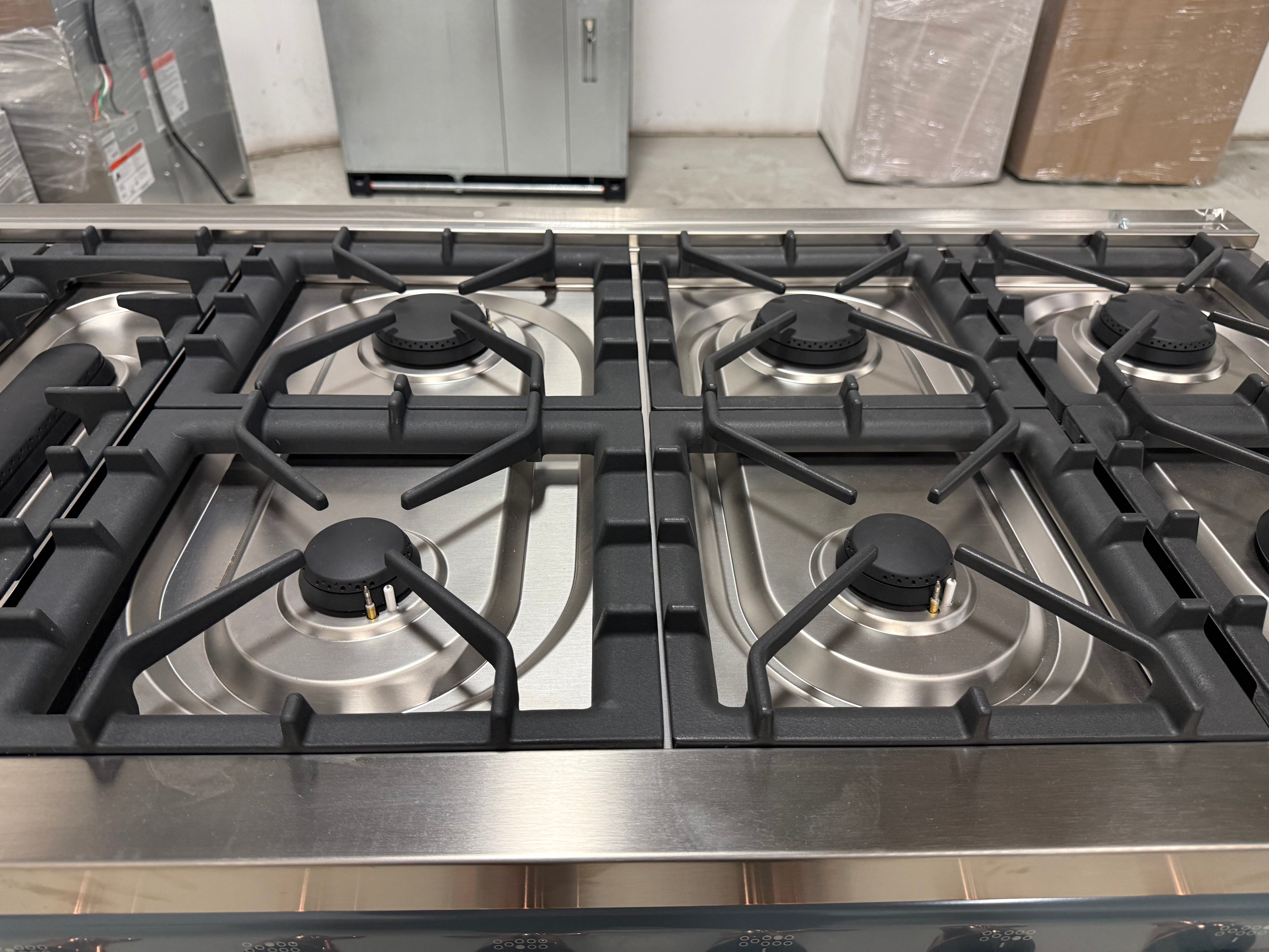 Ilve Majestic UM15FDNS3BGP 60" Blue Grey & Copper Dual Fuel Range