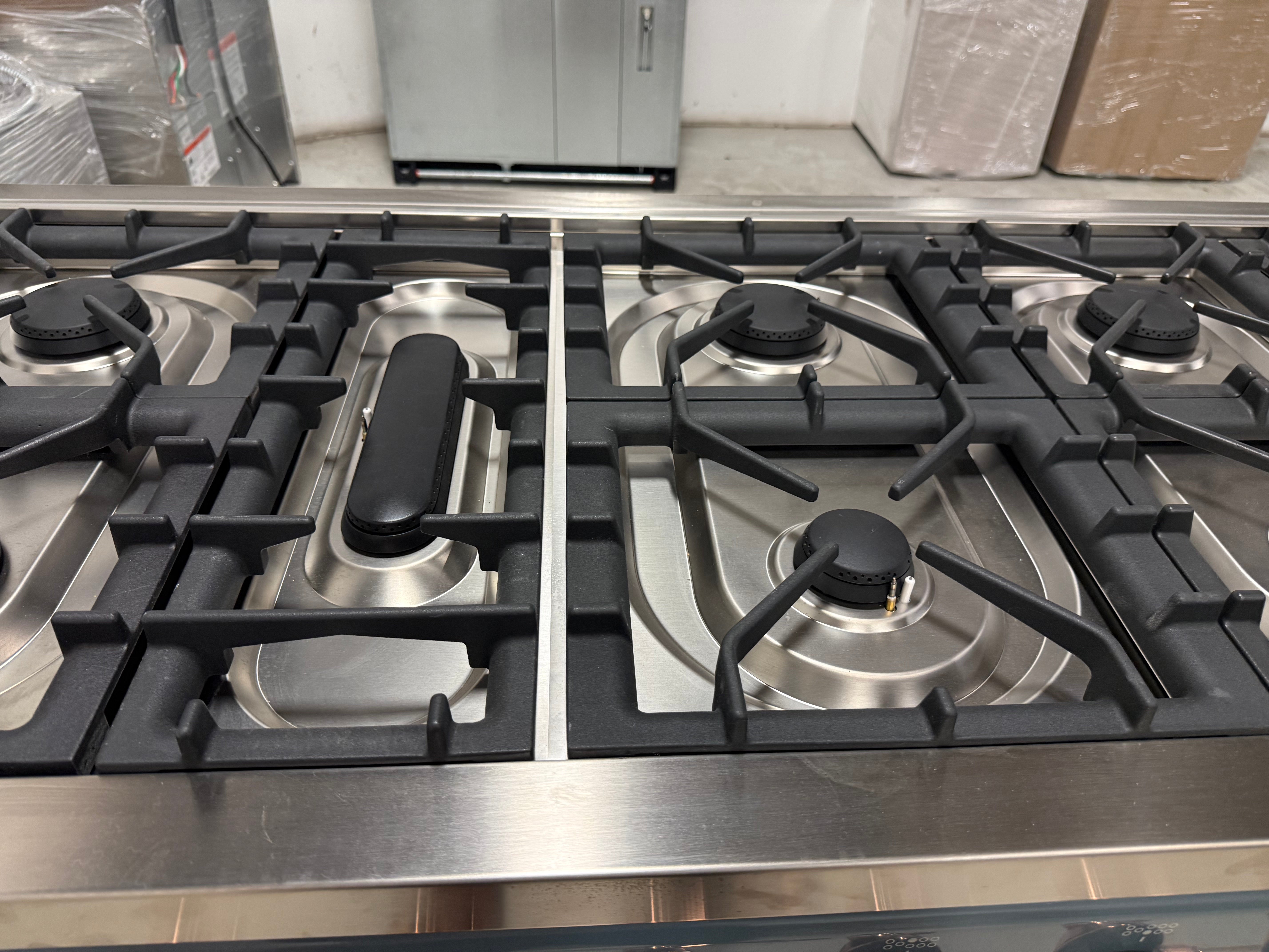 Ilve Majestic UM15FDNS3BGP 60" Blue Grey & Copper Dual Fuel Range