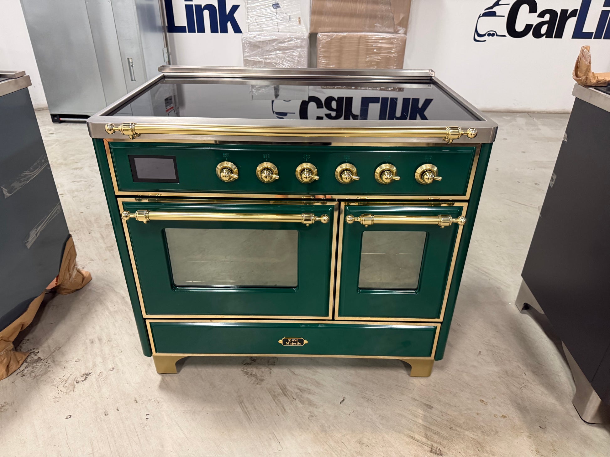 Luxury 40 inch Italian freestanding double oven electric induction range by ILVE