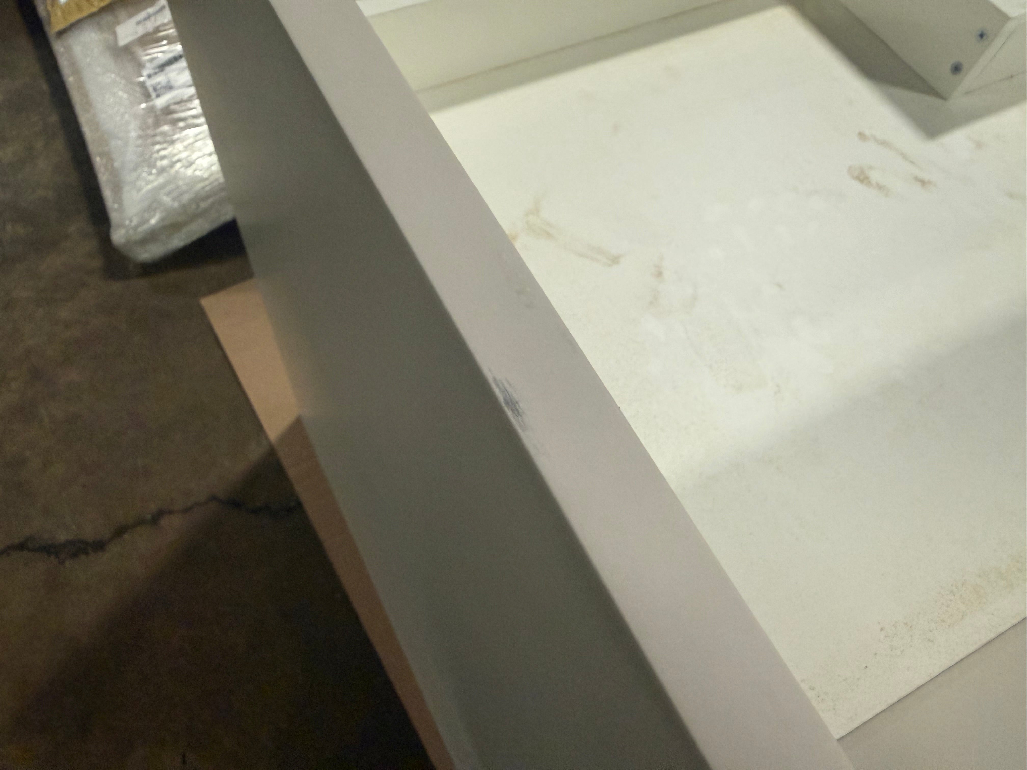 DOCA Modern 47" Matte Off White Freestanding Single Vanity Base