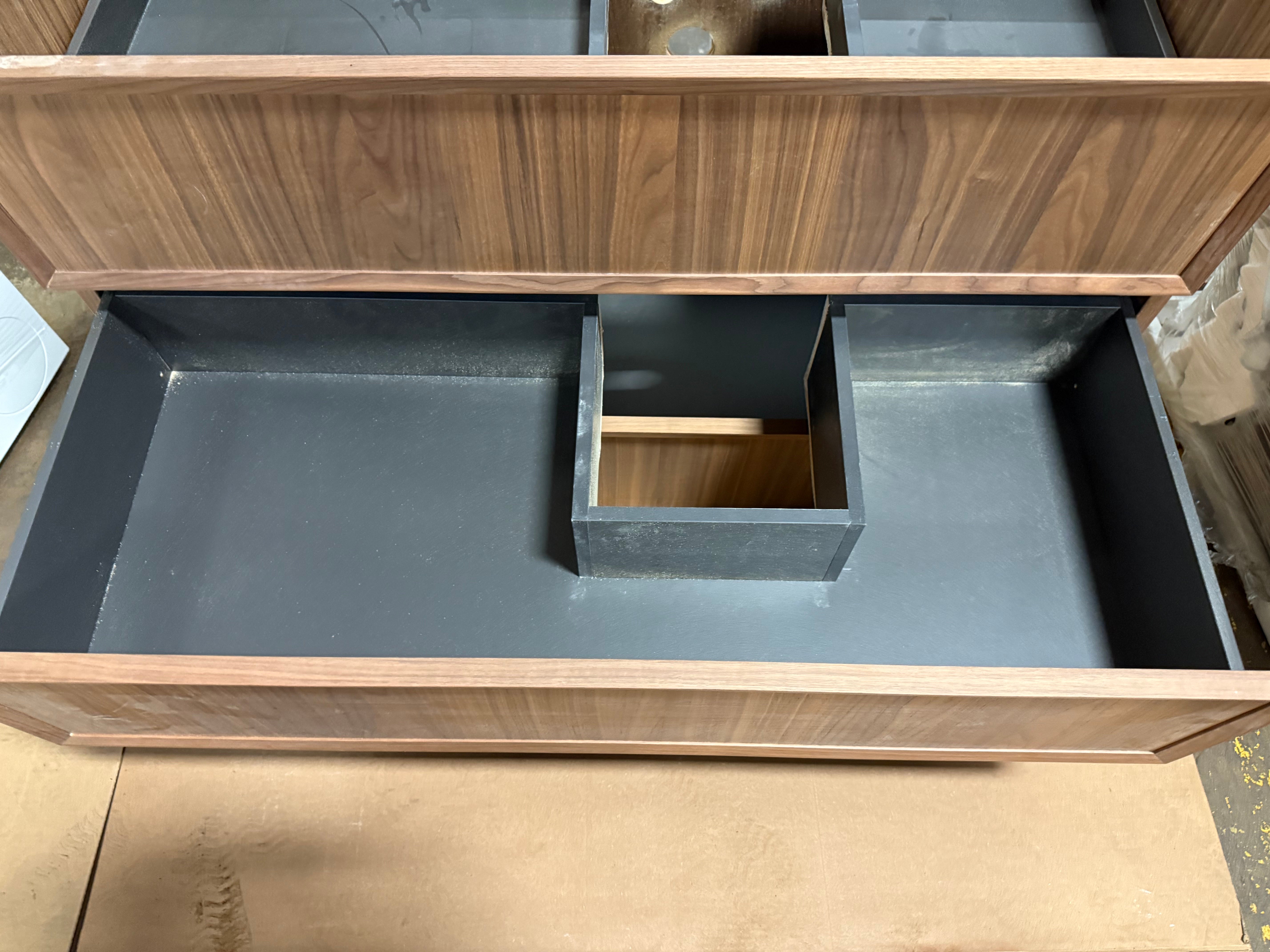 DOCA Modern 39" Nogal Natural Freestanding Single Vanity Base