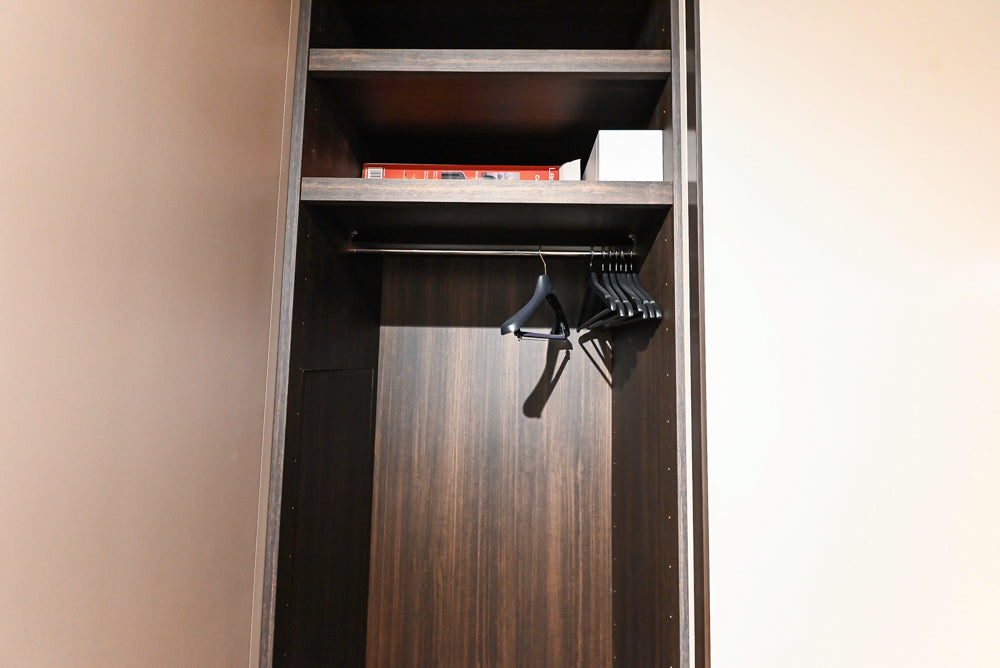 Modern Natural Wood Toned Complete Wardrobe Closet System