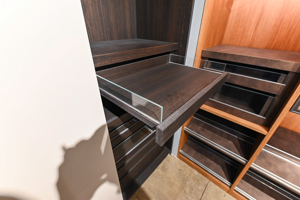 Modern Natural Wood Toned Complete Wardrobe Closet System