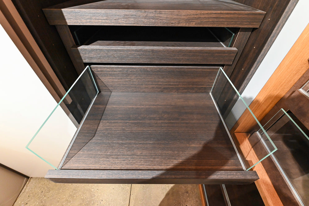 Modern Natural Wood Toned Complete Wardrobe Closet System