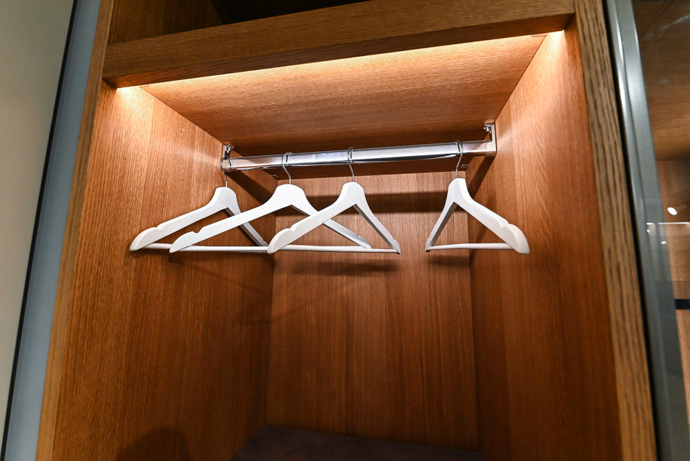 Modern Natural Wood Toned Complete Wardrobe Closet System