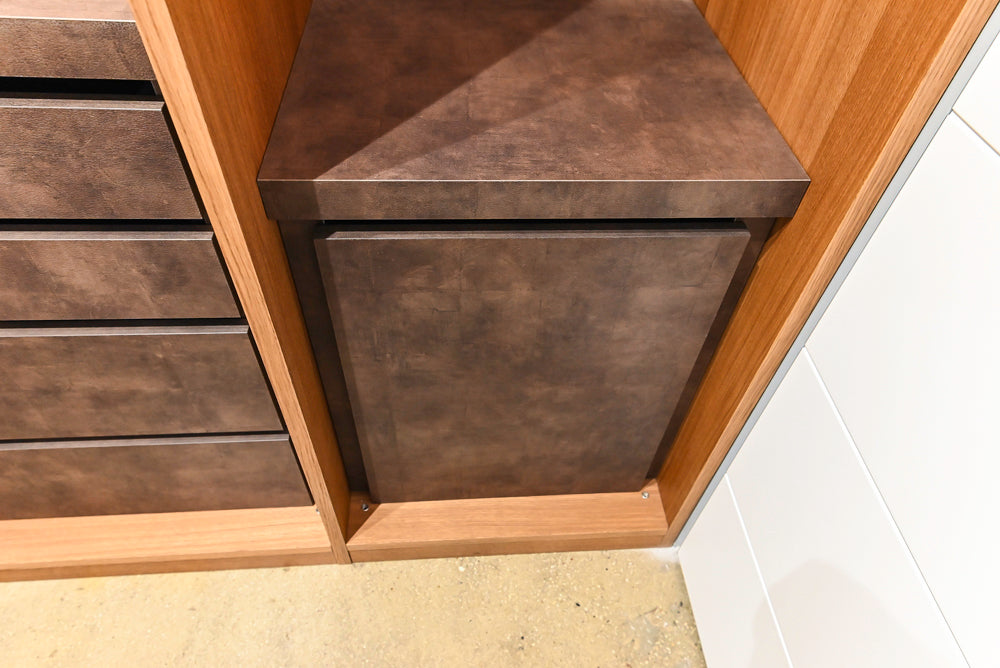 Modern Natural Wood Toned Complete Wardrobe Closet System