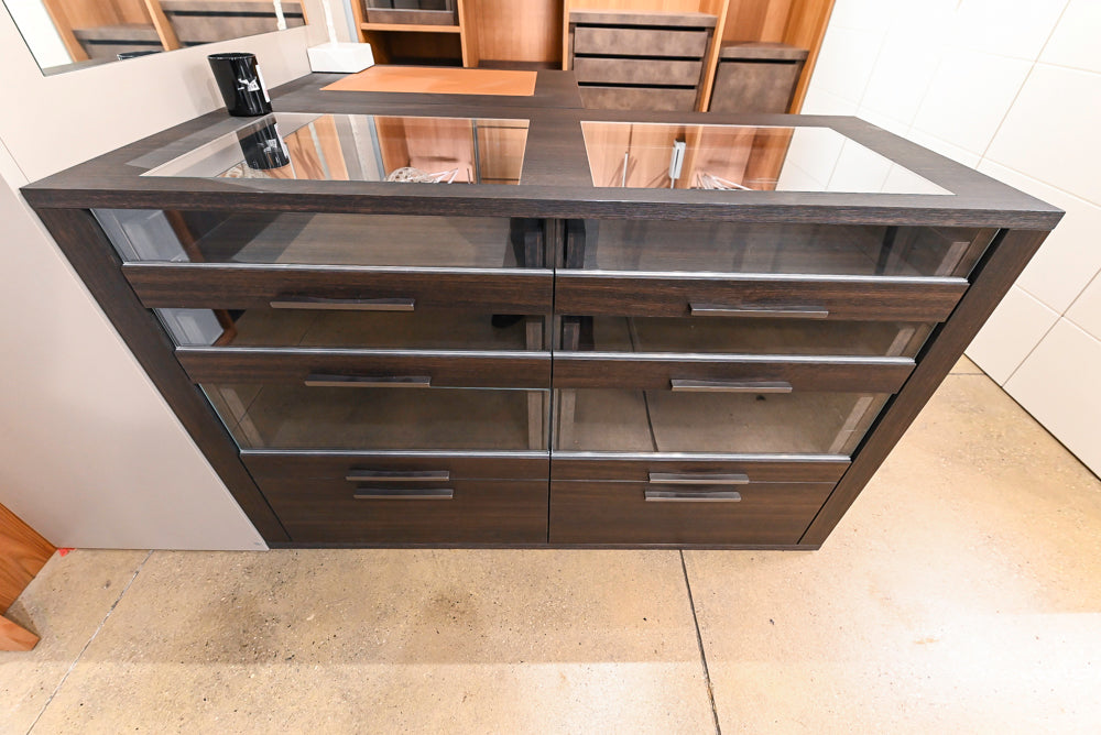 Modern Natural Wood Toned Complete Wardrobe Closet System