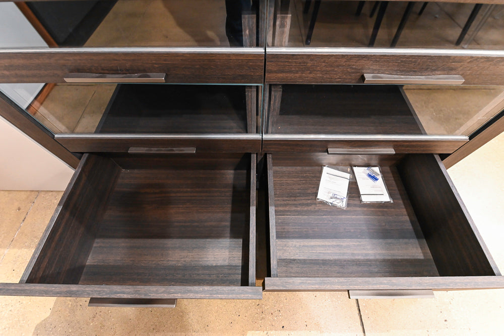 Modern Natural Wood Toned Complete Wardrobe Closet System