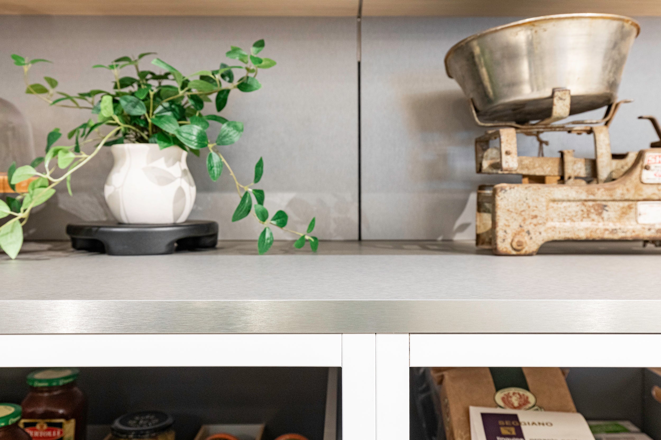 eggersmann USA E-Line Graphite Black Bi-Fold Pocket Door Pantry Wall