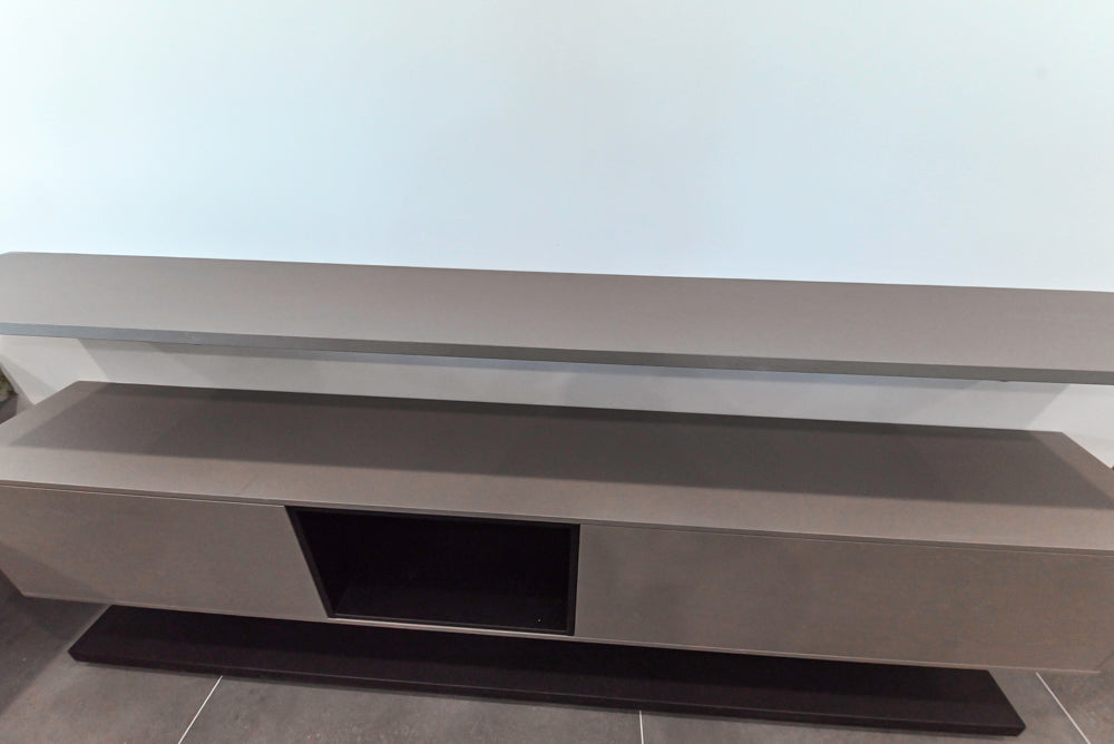 Häcker Modern Matte Grey Wall Mount Floating Buffet