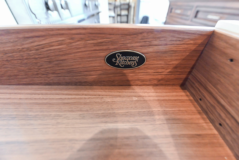 Showcase Transitional White Kitchen with Marble Countertops and La Cornue Chateau 120 Range with French Top