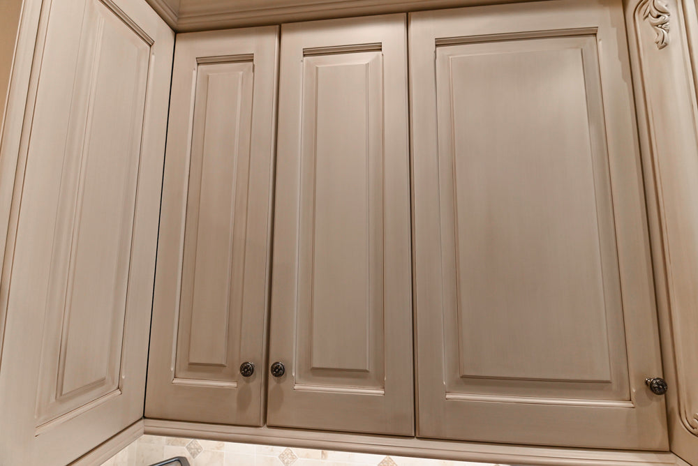 Signature Custom Traditional White Kitchen with Granite Countertops and Appliances