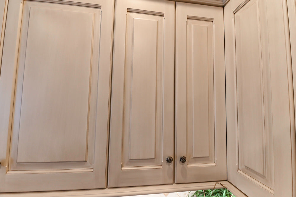 Signature Custom Traditional White Kitchen with Granite Countertops and Appliances