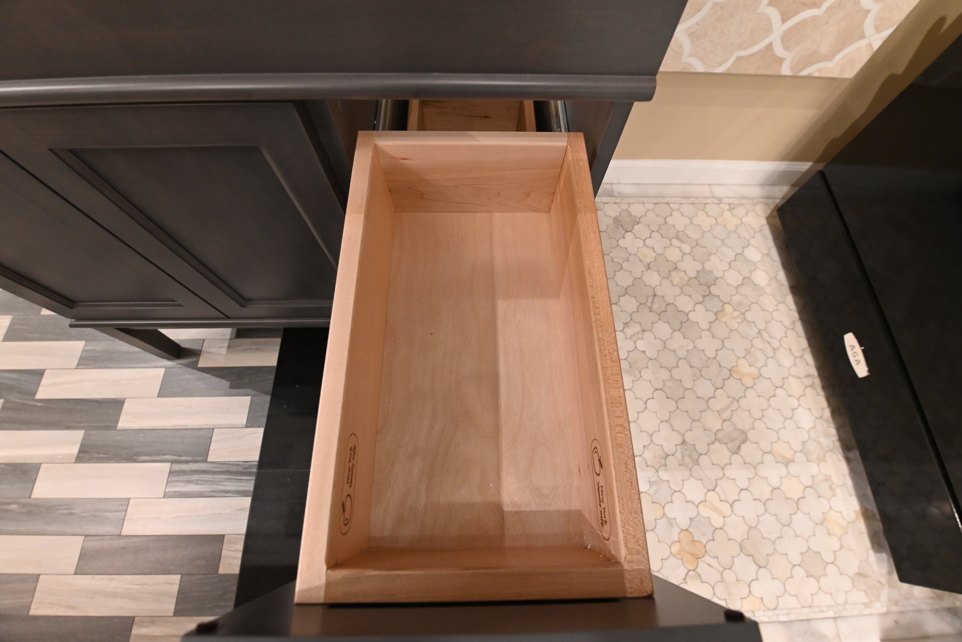 New York Vanity Mfg Transitional 36" Dark Grey Wood Single Vanity Base