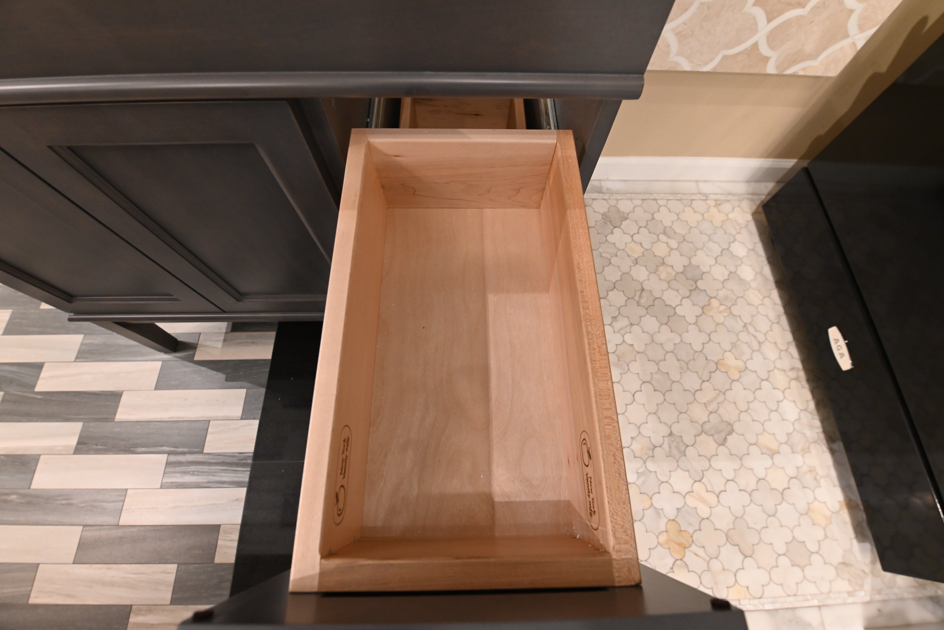 New York Vanity Mfg Transitional 36" Dark Grey Wood Single Vanity Base