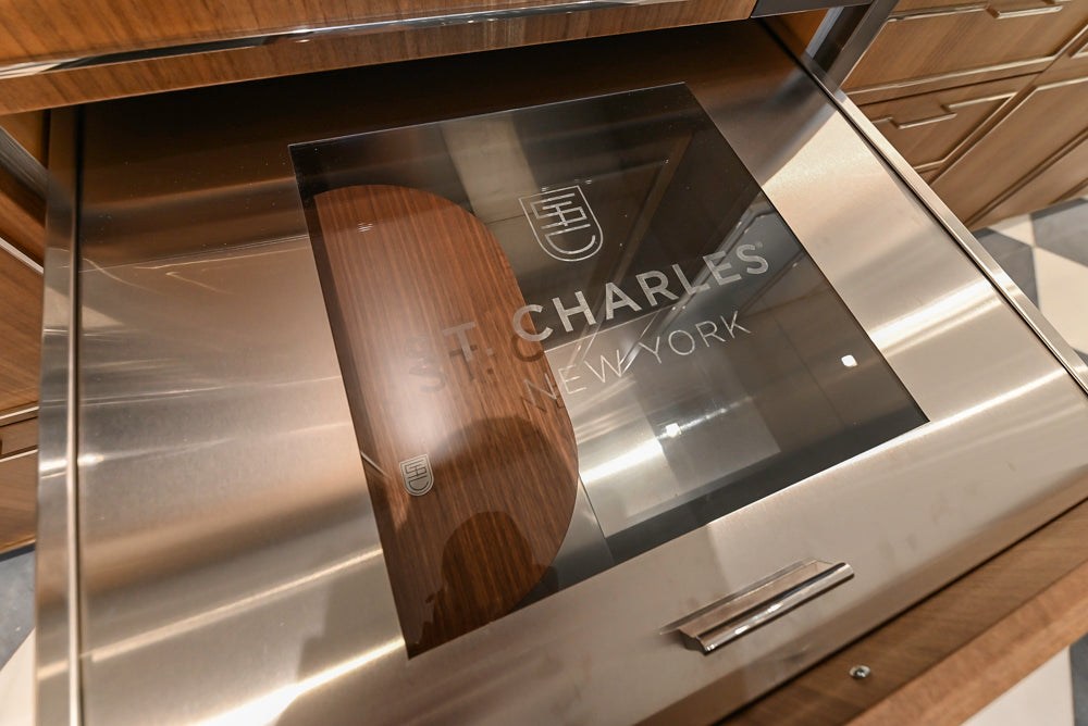 St. Charles Modern Eucalyptus and White Satin Sheen Kitchenette