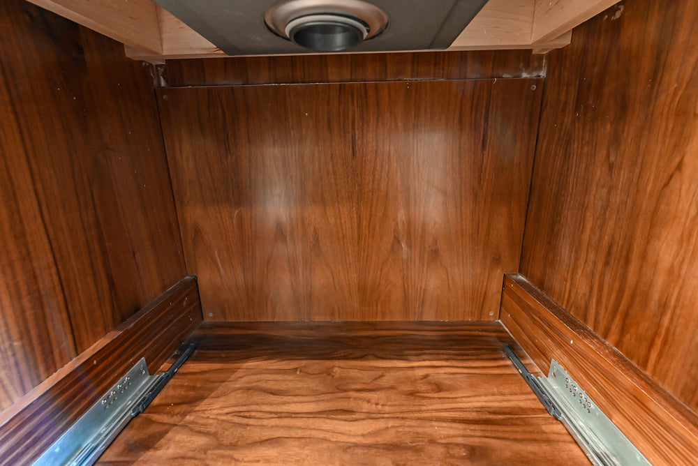 St. Charles Transitional Slate Gray Butler's Pantry with White Quartz Countertops