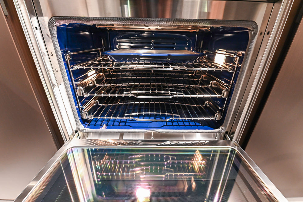 Poliform Artex Glacier White & Moka Modern Kitchen with Marble Countertops and Sub-Zero & Wolf Appliances