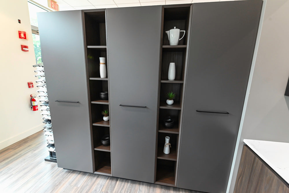 Aster Cucine Modern Two-Tone Kitchen with Island & Appliances