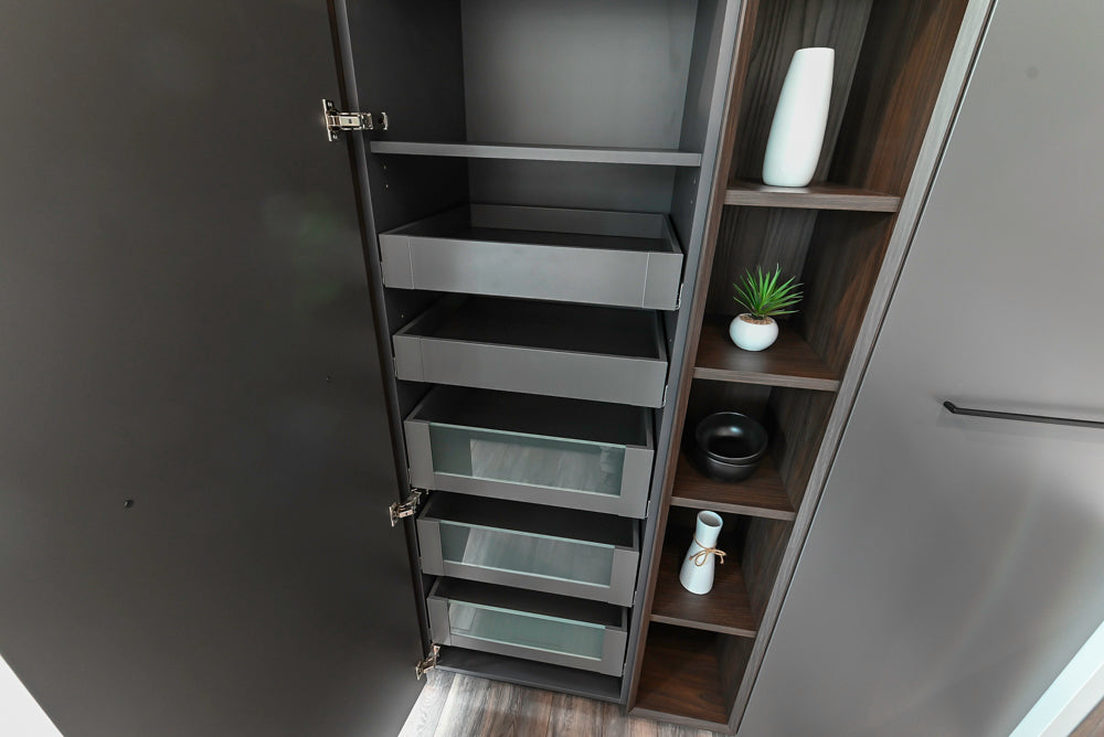Aster Cucine Modern Two-Tone Kitchen with Island & Appliances