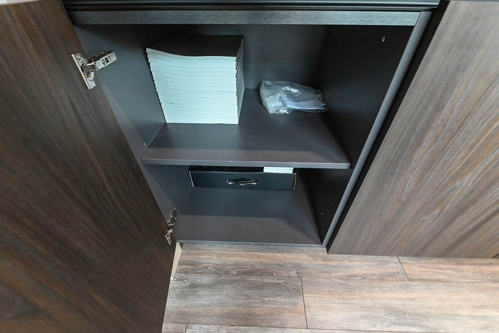 Aster Cucine Modern Two-Tone Kitchen with Island & Appliances