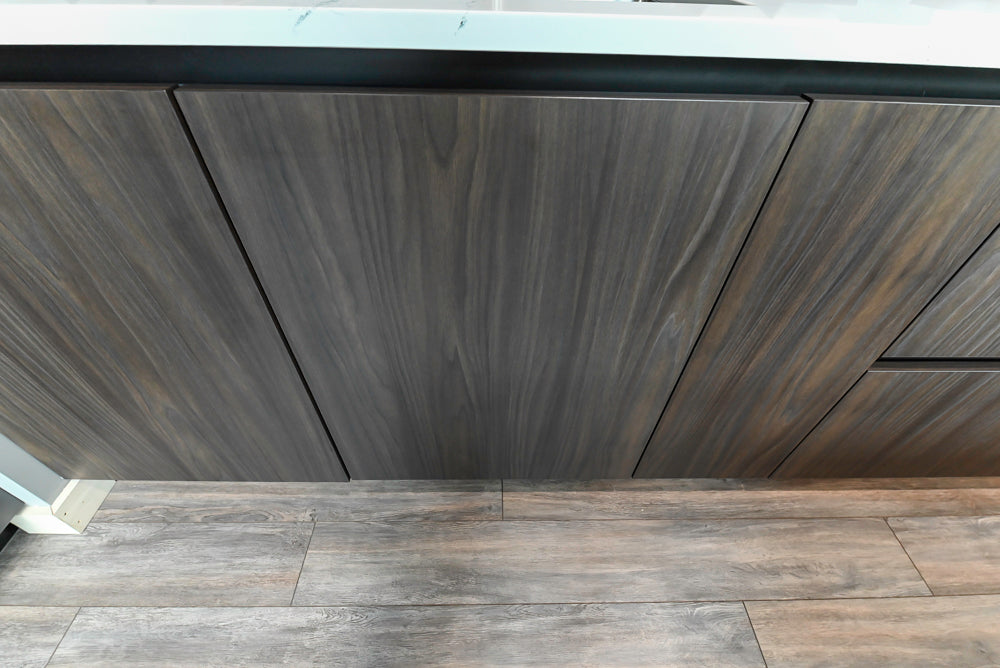 Aster Cucine Modern Two-Tone Kitchen with Island & Appliances