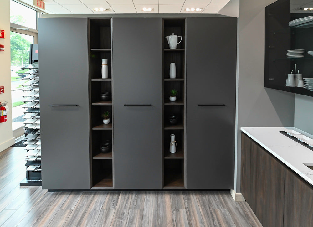 Aster Cucine Modern Two-Tone Kitchen with Island & Appliances