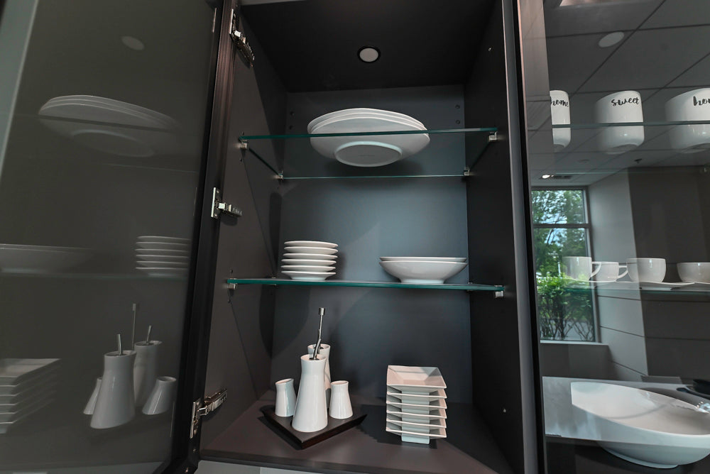 Aster Cucine Modern Two-Tone Kitchen with Island & Appliances