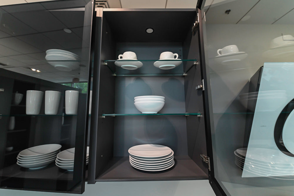Aster Cucine Modern Two-Tone Kitchen with Island & Appliances