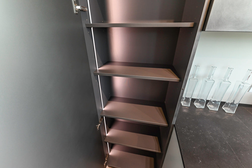 Aster Cucine Modern Lacquered with Metallic Finish Kitchen & Island