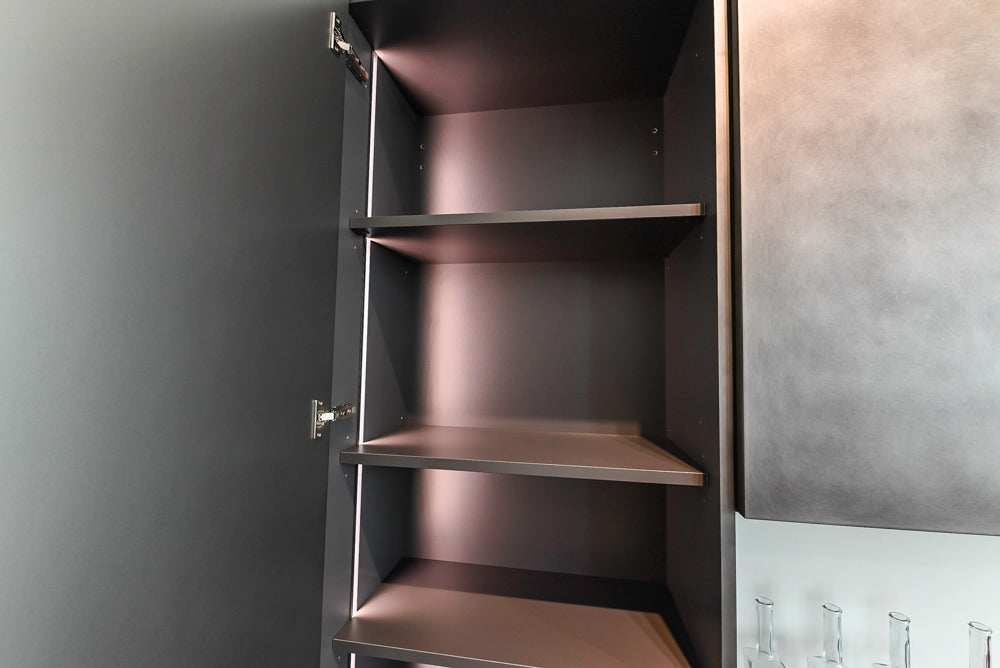 Aster Cucine Modern Lacquered with Metallic Finish Kitchen & Island