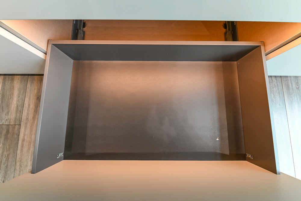 Aster Cucine Modern Lacquered with Metallic Finish Kitchen & Island