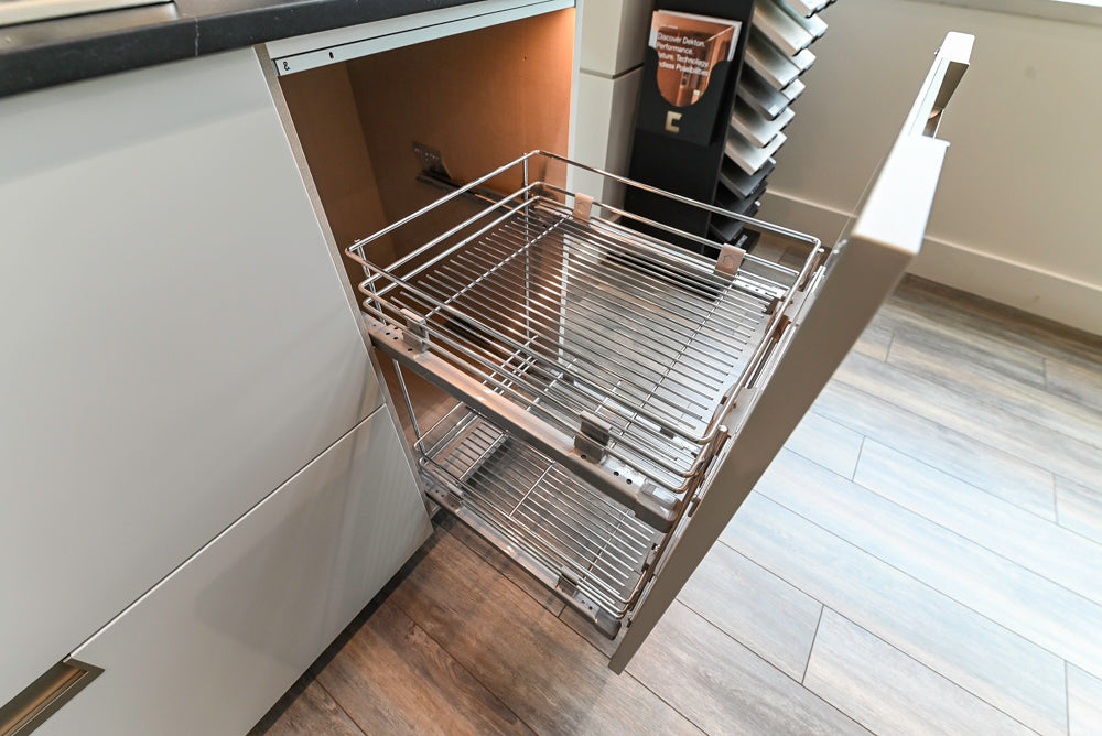 Aster Cucine Modern Lacquered with Metallic Finish Kitchen & Island