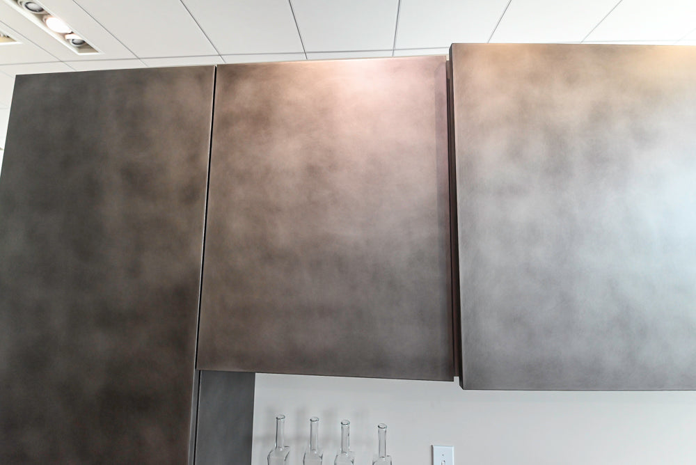Aster Cucine Modern Lacquered with Metallic Finish Kitchen & Island
